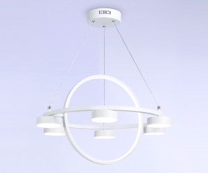 FL51772/2+6 WH белый 3000K/4200K/6400K 58W D600/380*1200 (ПДУ ИК)