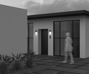 Настенный светильник (бра) Outdoor O493WL-01B