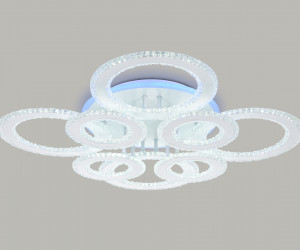 FA8854/4+4 WH белый 208W 3000K+6400K/3000K/6400K/4200K+4200K 750*750*120 (ПДУ РАДИО 2.4G)