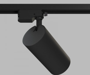 DK6456-BK Трековый светильник SOLID KOPER, 155мм, d80, 220V, LED 4000K, 30W, IP20, черный, алюминий