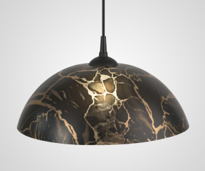 Подвесной светильник PL-012-1P-400 BK+GD 000069495