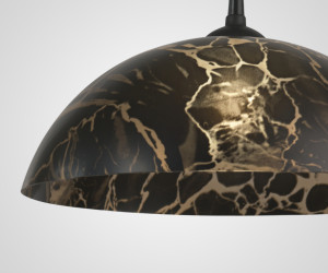 Подвесной светильник PL-012-1P-400 BK+GD 000069495