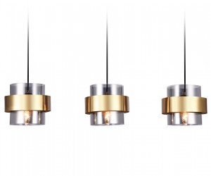 TR3652/3 GD/SM золото/дымчатый E27/3 max 40W 820*180*700