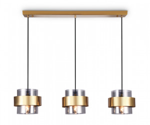 TR3652/3 GD/SM золото/дымчатый E27/3 max 40W 820*180*700