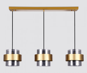 TR3652/3 GD/SM золото/дымчатый E27/3 max 40W 820*180*700