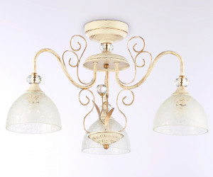 TR3055/3 BG/GD/FR бежевый/золото/белый матовый E27/3 max 40W D600*380