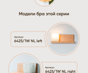 Настенный светильник 6424-1W NL 000031277