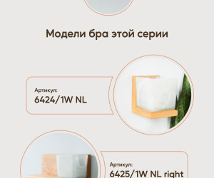 Настенный светильник 6425-Left-1W NL 000031280