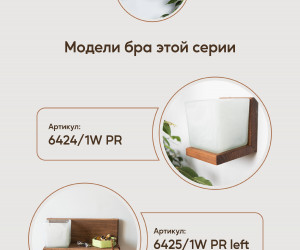 Настенный светильник 6425-Right-1W PR 000031284