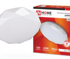 Светильник светодиодный серии DECO 24Вт 230В 6500К 1560лм 300мм ДАЙМОНД IN HOME