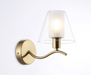 LH57095 BS/FR латунь/белый матовый E14 max 40W 230*140*200