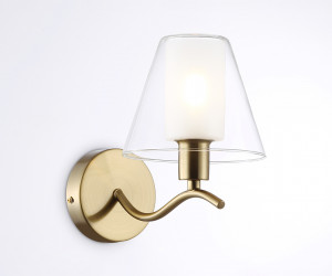 LH57095 BS/FR латунь/белый матовый E14 max 40W 230*140*200