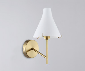 LH57137 BS/FR латунь/белый матовый E14 max 40W 210*150*280