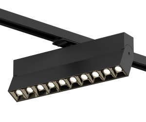 DK6636-BK Поворотный однофазный трековый светильник EDDER со светодиодом L271mm 220V 20W 30° 3000K IP20 черный алюминий