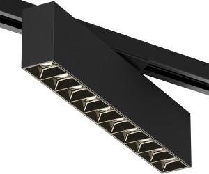 DK6434-BK Поворотный однофазный трековый светильник EDDER со светодиодом L273mm 220V 20W 30° 3000K IP20 черный алюминий