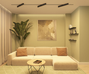 DK6634-BK Поворотный однофазный трековый светильник EDDER со светодиодом L538mm 220V 40W 30° 3000K IP20 черный алюминий