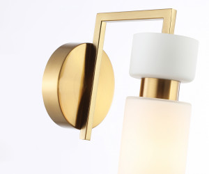 LH56130 BS/FR латунь/белый матовый E14 max 40W 150*100*210