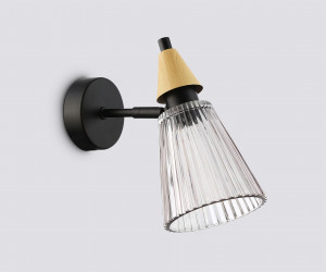 LH58118 BK/LW/SM черный/светлое дерево/дымчатый E14 max 40W 180*110*200