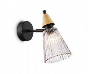 LH58118 BK/LW/SM черный/светлое дерево/дымчатый E14 max 40W 180*110*200