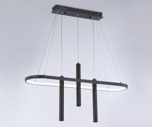 FL5386/1+3 BK черный 57W 3000K/4200K/6400K+4200K 800*200*1200 (ПДУ ИК)