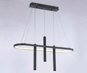 FL5386/1+3 BK черный 57W 3000K/4200K/6400K+4200K 800*200*1200 (ПДУ ИК)