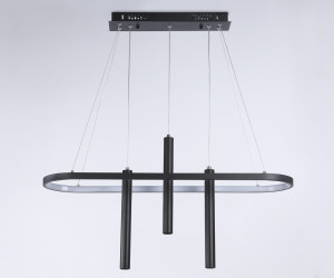 FL5386/1+3 BK черный 57W 3000K/4200K/6400K+4200K 800*200*1200 (ПДУ ИК)