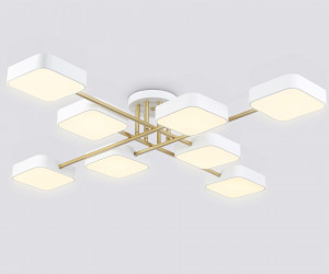 FL516346/8 WH/GD белый/золото 144W 3000-6000K 1060*1060*150 (без ПДУ)