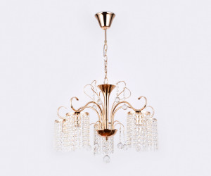 TR4507/5 GD/CL золото/прозрачный E14/5 max 40W D610*720