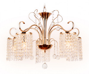 TR4507/5 GD/CL золото/прозрачный E14/5 max 40W D610*720