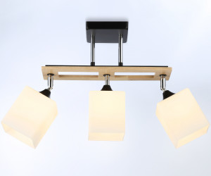 TR9507/3 BK/CH/FR черный/хром/белый матовый E27/3 max 40W 620*100*290