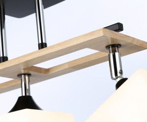 TR9507/3 BK/CH/FR черный/хром/белый матовый E27/3 max 40W 620*100*290