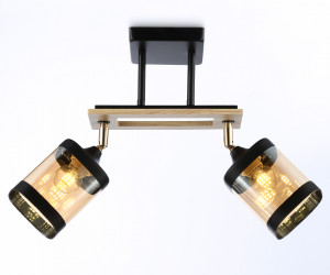 TR9525/2 BK/FGD/TI черный/золото/янтарь E27/2 max 40W 510*100*270