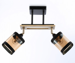 TR9525/2 BK/FGD/TI черный/золото/янтарь E27/2 max 40W 510*100*270