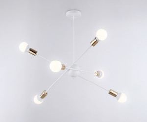 TR80432/6 WH/GD белый/золото E27/6 max 60W D950*730