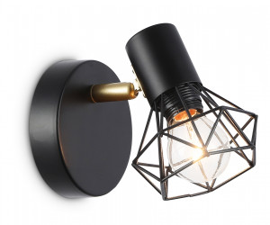 TR8655 BK/GD черный/золото E14 max 60W 170*100*140