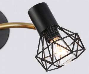 TR8656/2 BK/GD черный/золото E14/2 max 60W 330*100*185