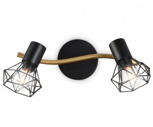 TR8656/2 BK/GD черный/золото E14/2 max 60W 330*100*185