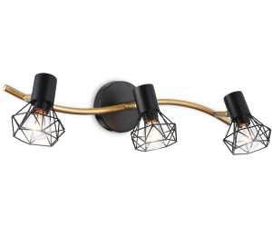 TR8657/3 BK/GD черный/золото E14/3 max 60W 550*100*185