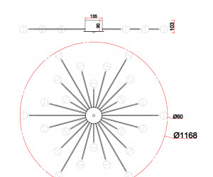 Потолочный светильник Freya FR5242CL-24BS
