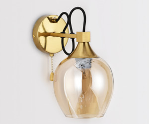 TR9065 SB/TI бронза/янтарь E27 max 40W 150*270*220