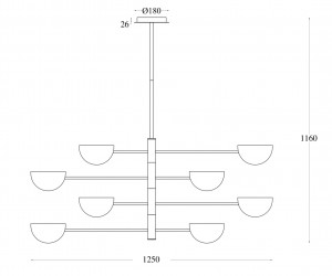 Люстра Maytoni MOD126PL-08B