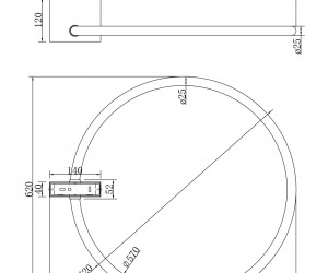 Потолочный светильник Maytoni MOD315CL-L25G3K
