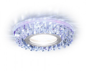 S255 PR хром/перламутровый хрусталь/MR16+3W(LED WHITE)