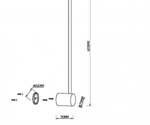 Настенный светильник (бра) Maytoni MOD237WL-L6B3K