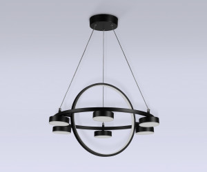 FL51775/2+6 BK черный 3000K/4200K/6400K 58W D600/380*1200 (ПДУ ИК)