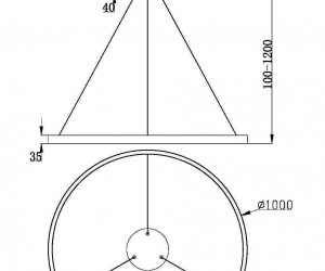 Подвесной светильник Maytoni MOD058PL-L54BSK