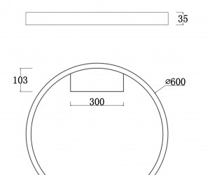 Потолочный светильник Maytoni MOD058CL-L35W4K