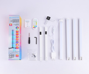 FL8025 WH белый LED 20W RGB D32*1650 (ПДУ РАДИО 2.4G)