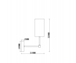 Настенный светильник (бра) Freya FR5184WL-01CH