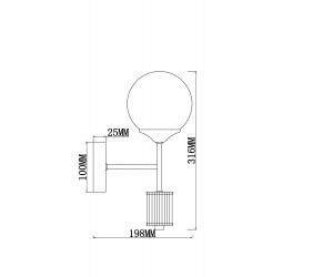 Настенный светильник (бра) Freya FR5185WL-01BS